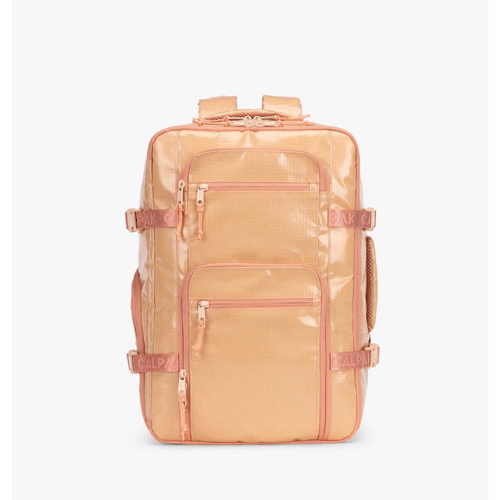 Calpak Glossy Apricot Backpack